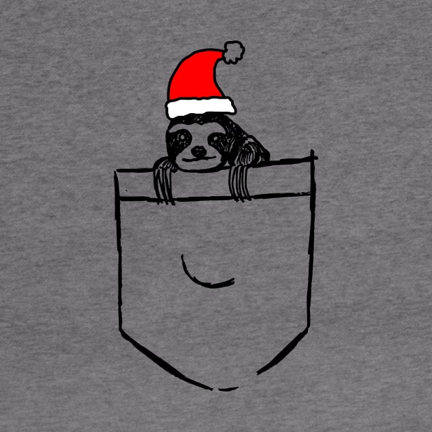 Santa Pocket Sloth New Year Edition by mervy